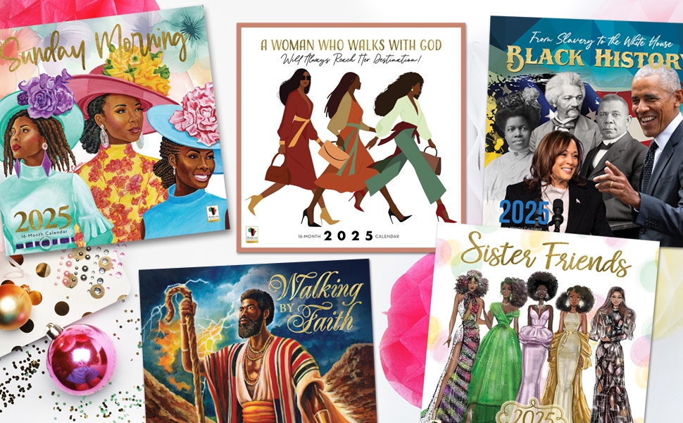Amazon African American Expressions 2025 Wall Calendars Monthly 