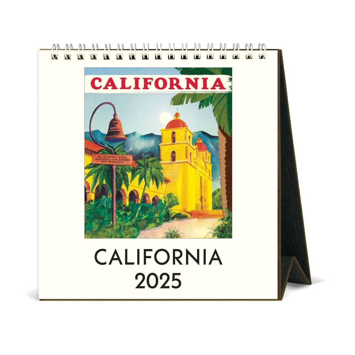 Amazon Cavallini 2025 Vintage California Easel Desk Calendar 6 X 6 5 Inches 12 Month Page A Month Standing Desk Calendar Vintage style Californian Illustrations Small And Cute Desktop Flip Calendar 2025 Office Products
