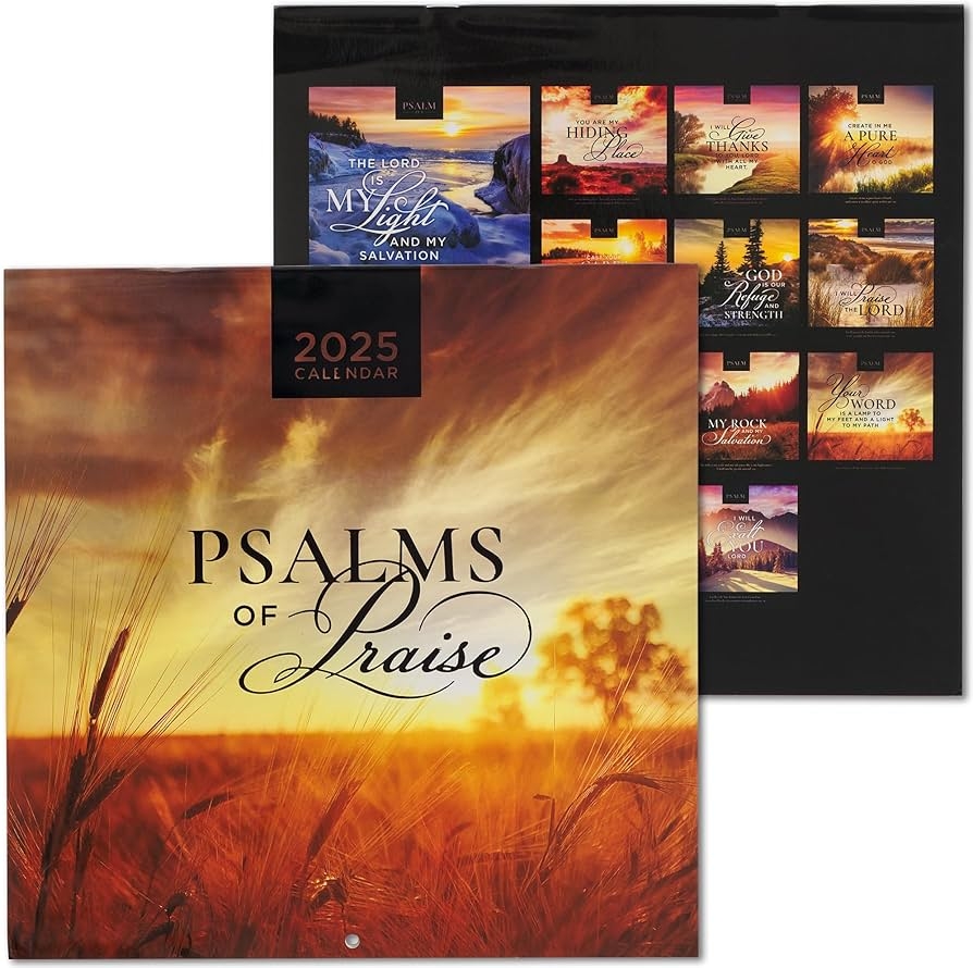 Amazon Christian Art Gifts Large Inspirational Scripture 2025 12 Month Wall Calendar For Men Women Kids Psalms Of Praise Encouraging Bible Verses Beautiful Colorful Scenic Nature Office Home 10 X