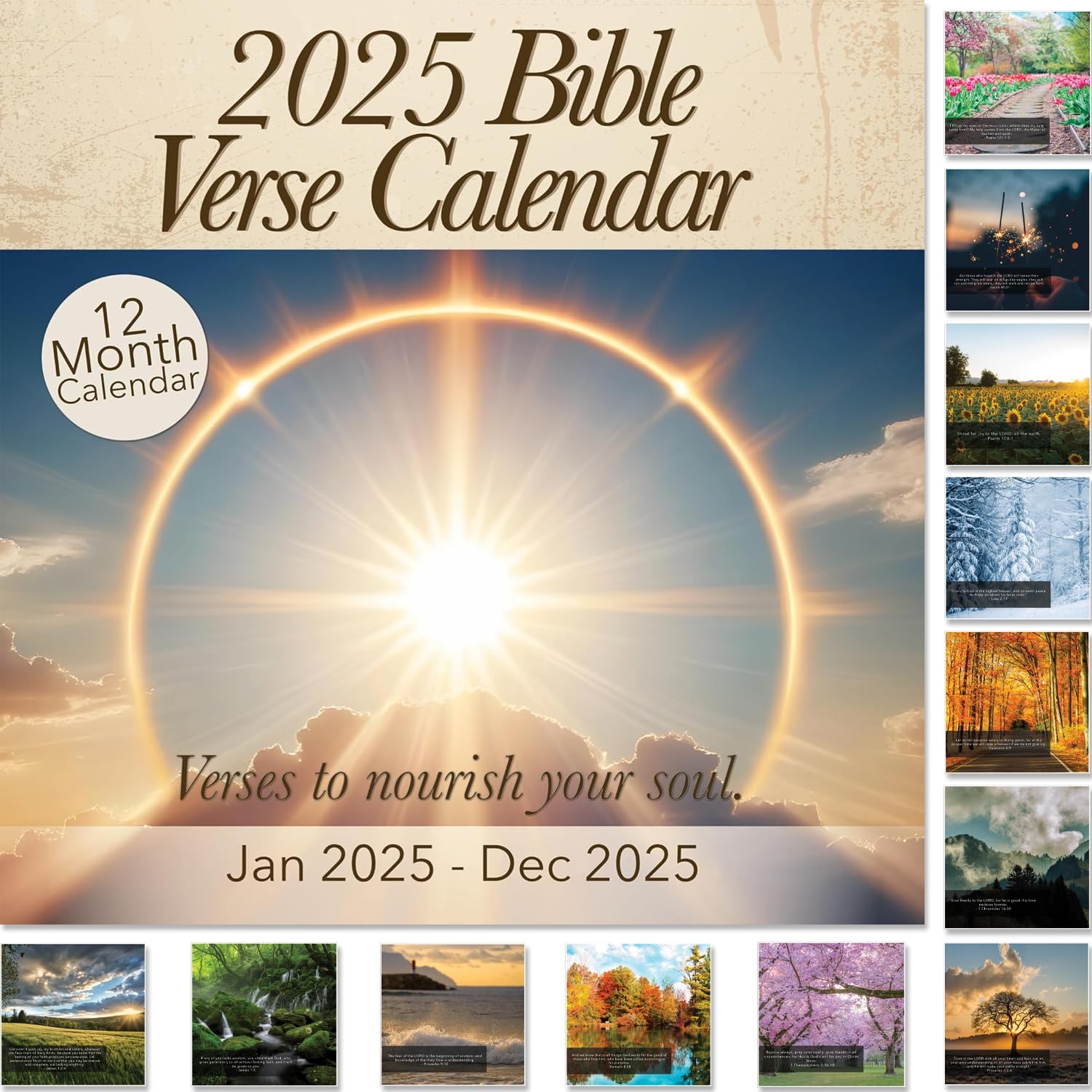 Amazon Christian Wall Calendar 2025 Monthly Bible Verse Wall Calendar Reflective Scripture Verses To Nourish Your Soul And Invigorate Your Faith All Bible Quotes Are From The NIV Bible Office Products