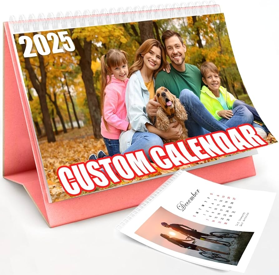 Amazon Custom Desk Calendar 2025 2026 With Your Own Photos Personalized Customized Family Or Pets Pictures Calendar Ideal New Year Christmas Gift For Home Office Business Office Products
