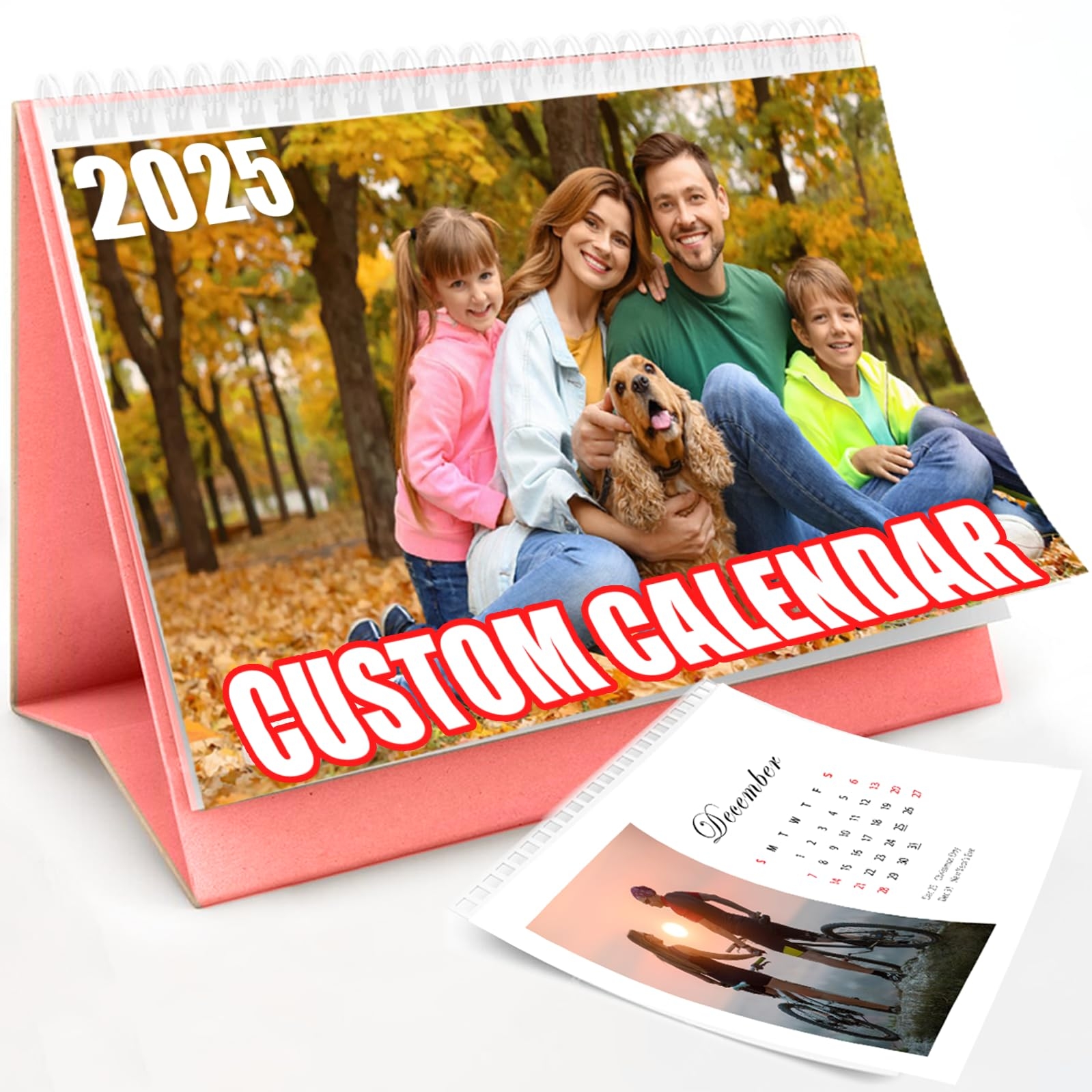 Amazon Custom Desk Calendar 2025 2026 With Your Own Photos Personalized Customized Family Or Pets Pictures Calendar Ideal New Year Christmas Gift For Home Office Business Office Products