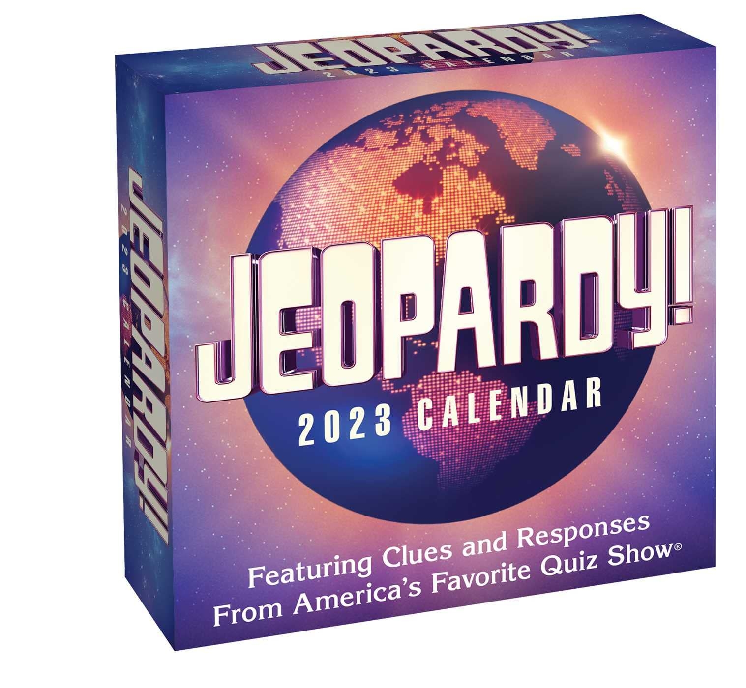 Amazon Jeopardy 2023 Day to Day Calendar 9781524872878 Sony Office Products