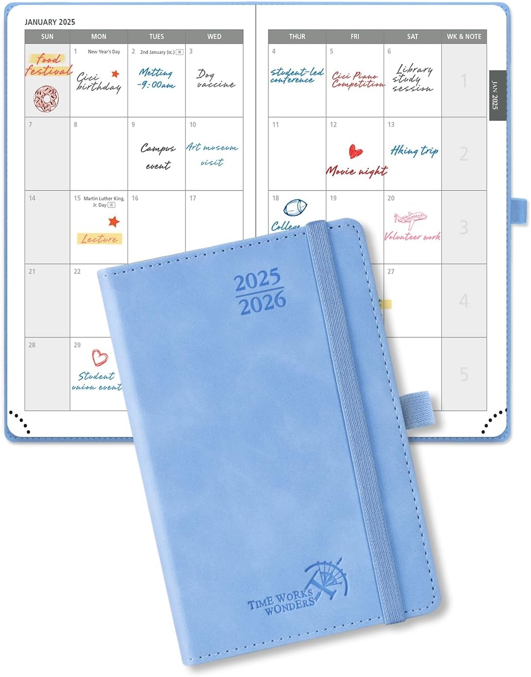 Amazon POPRUN Monthly Planner 2025 2026 Pocket Size 4 39 39 x 6 25 