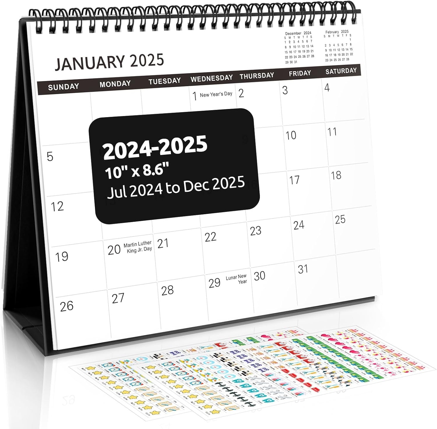 Amazon SKYDUE Desk Calendar 2024 2025 Jul 2024 To Dec 2025 18 