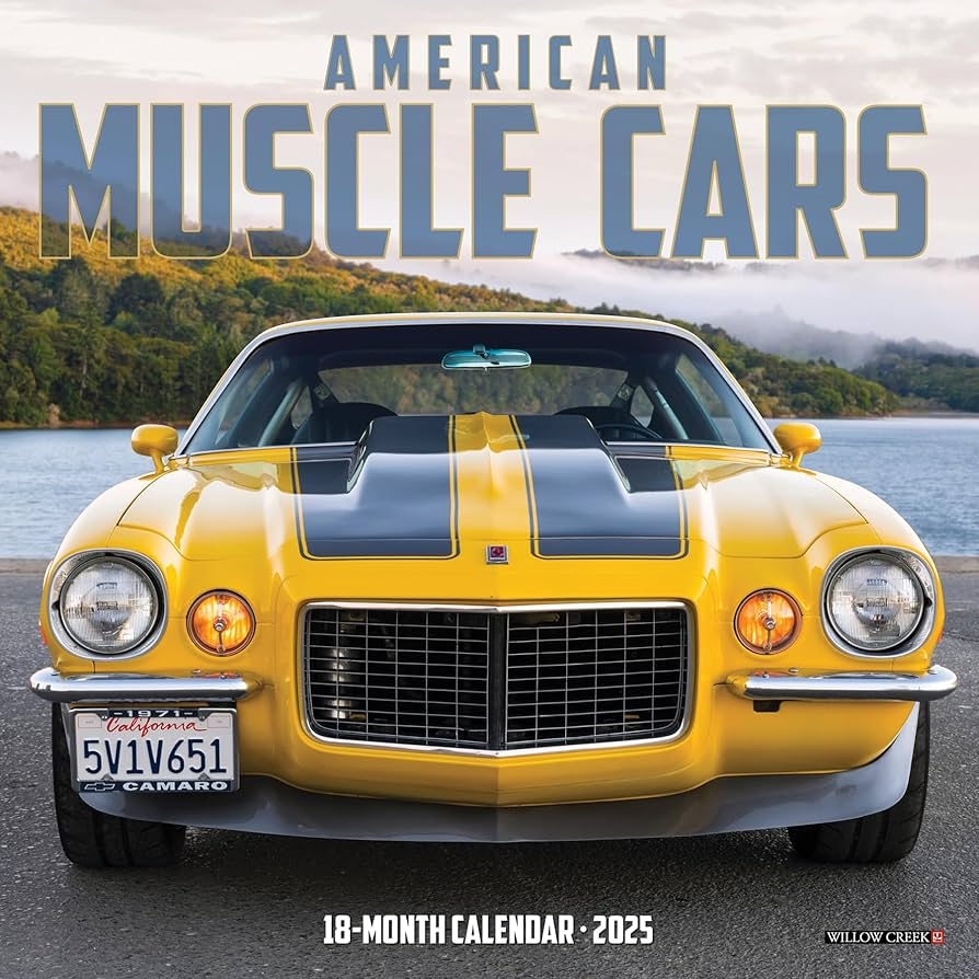 Amazon Willow Creek Press American Muscle Cars Monthly Mini 2025 Wall Calendar 7 X 7 Willow Creek Press Office Products