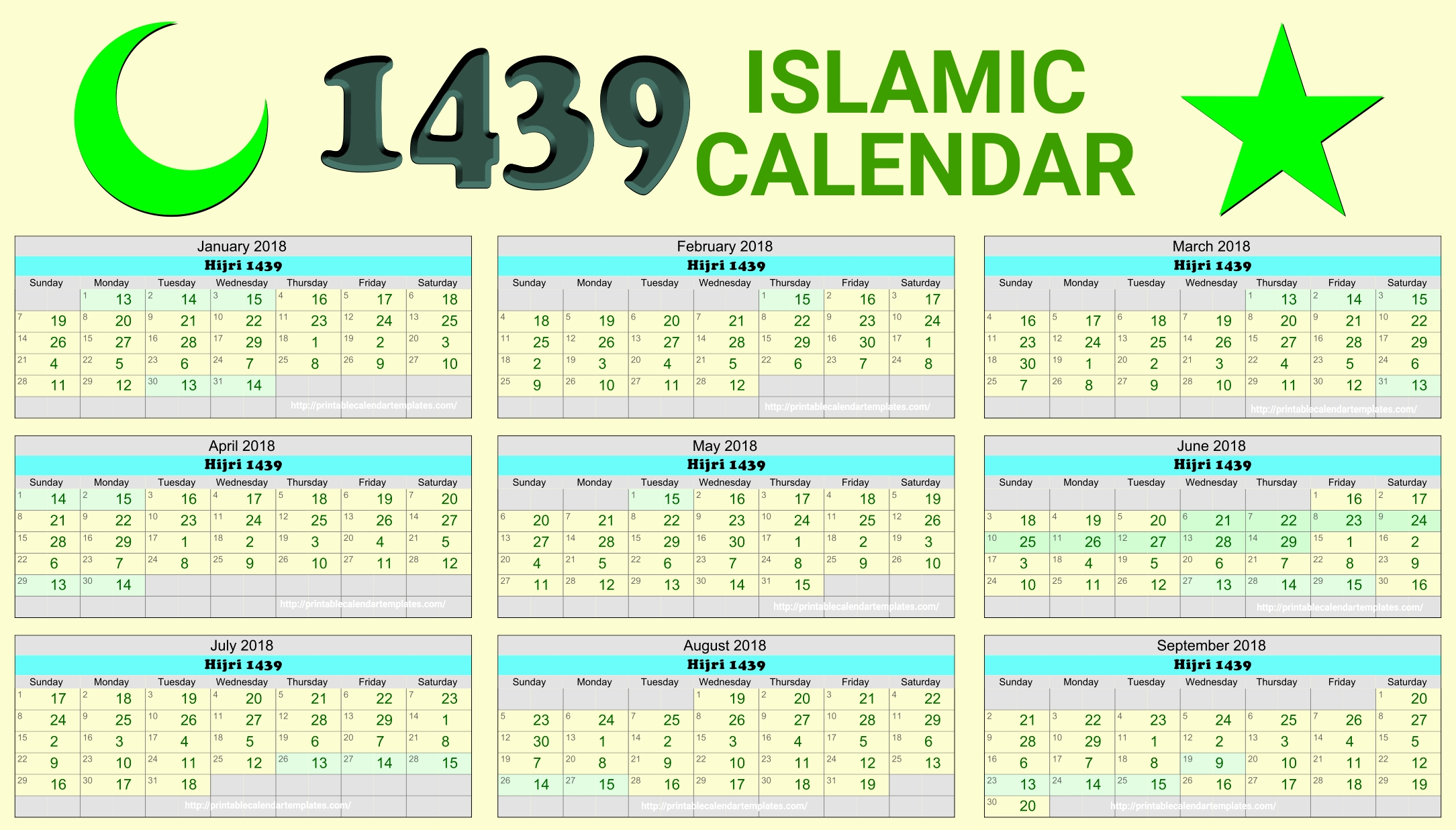 2025 Calendar With Islamic Month