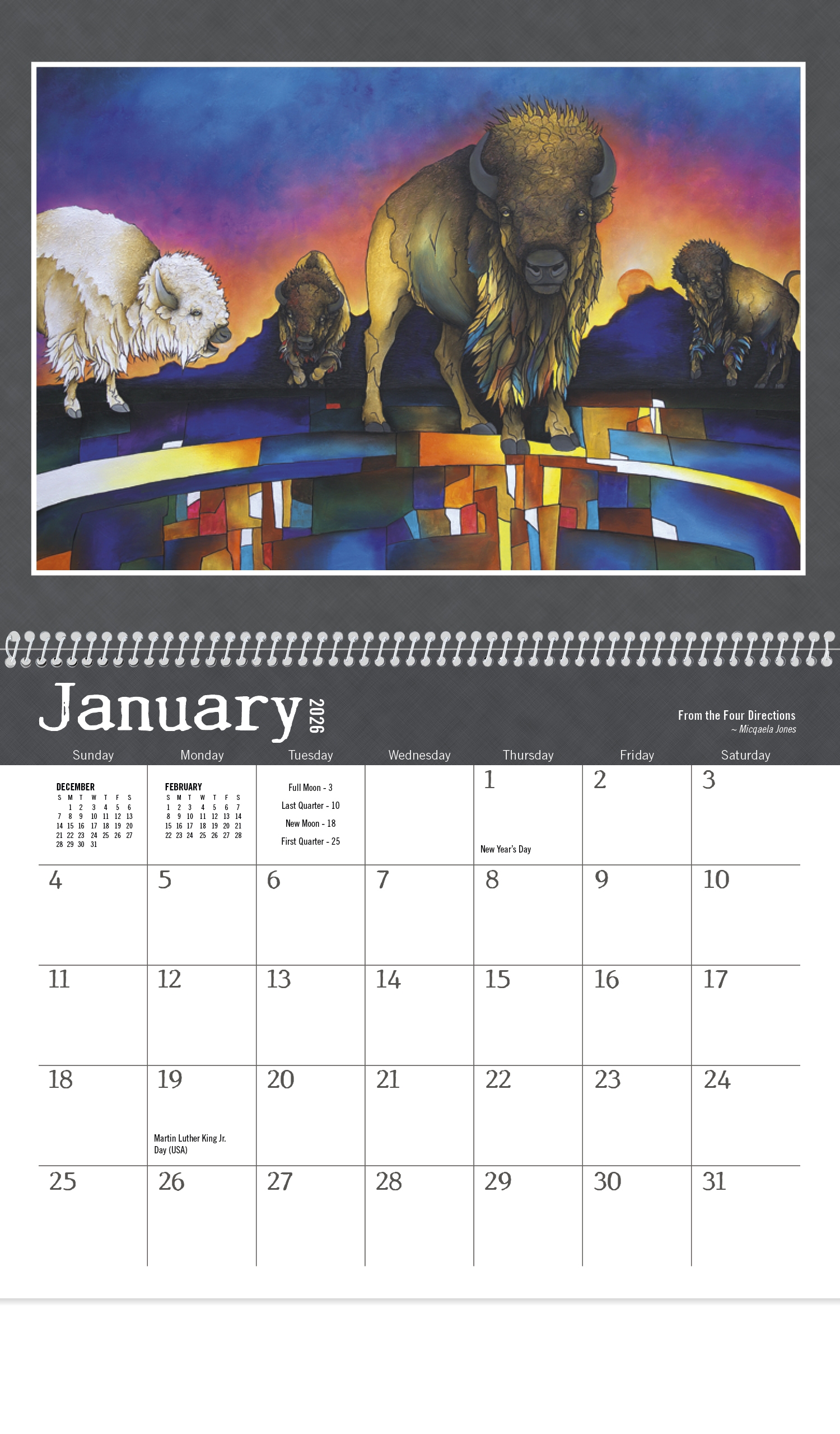 Asian Indian Art Calendar 2025 Alice T Woods