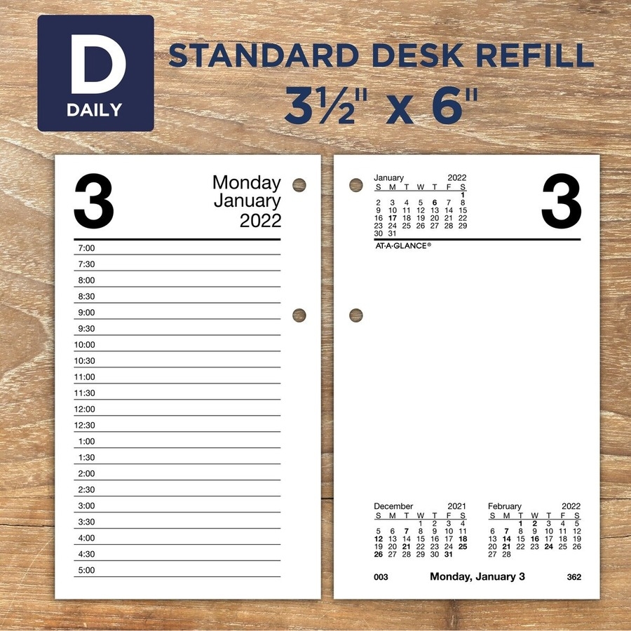 At A Glance 2025 Desk Calendar Refill Lillian Jenkins