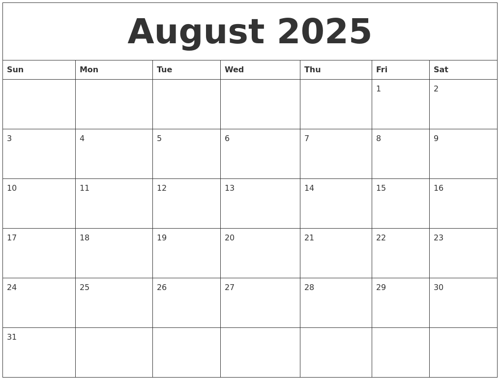 August 2025 Calendar Word Printable Lovie S Keene