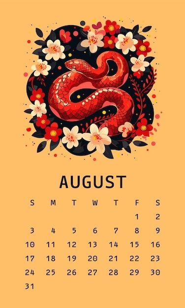 August Chinese Calendar 2025 Dante Bamboo