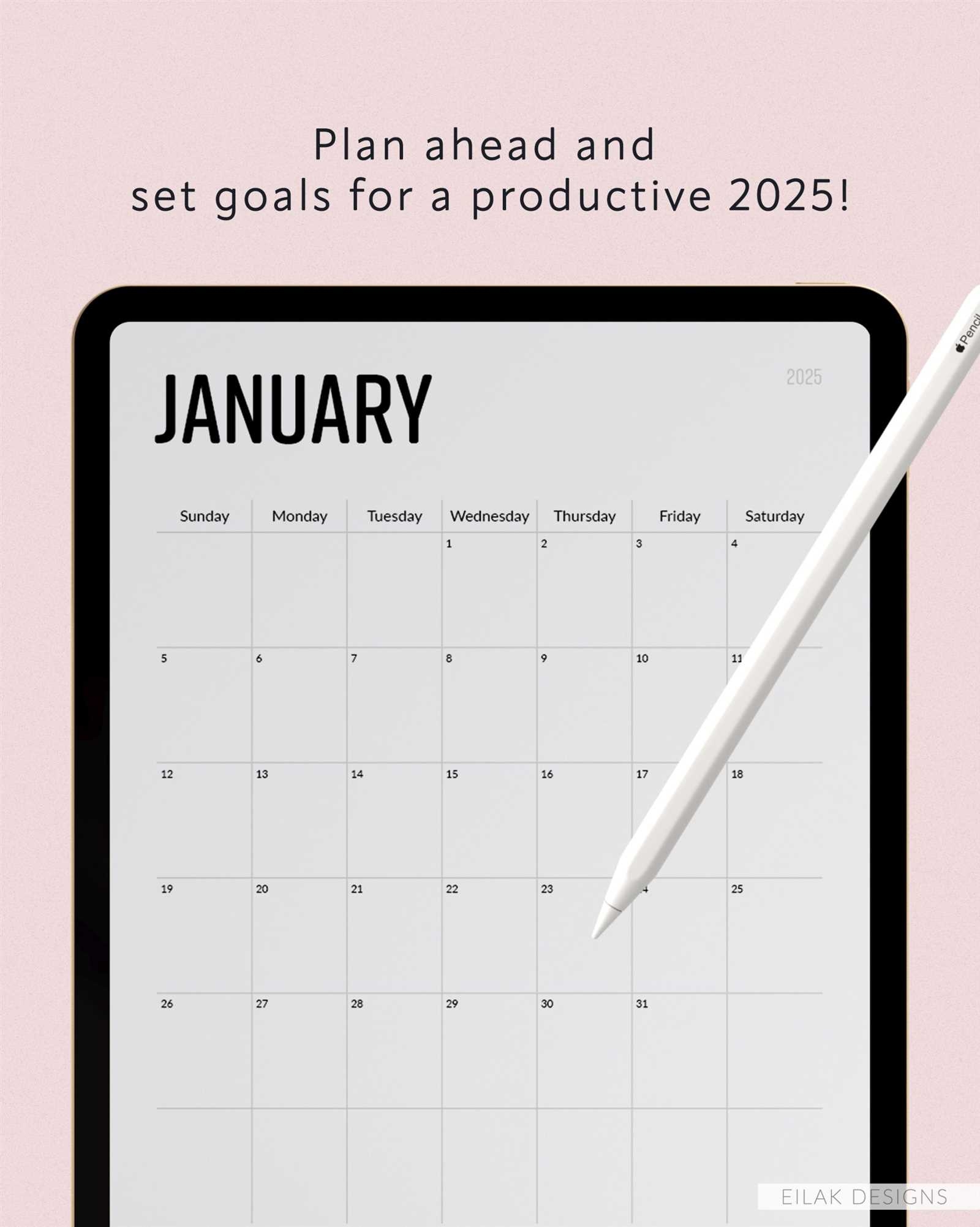 Best 2025 Calendar Template For GoodNotes To Stay Organized