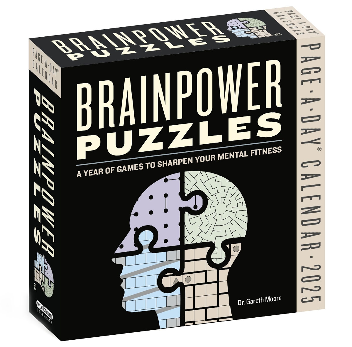 Brainpower Puzzles Page A Day 2025 Calendar