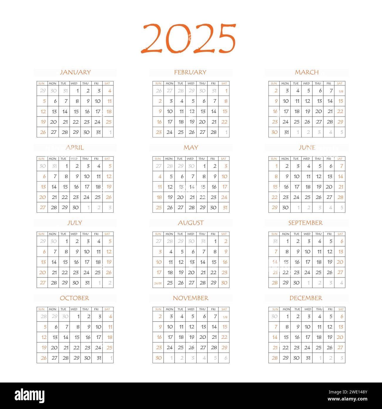 Business Days 2025 Calendar Audy Marget