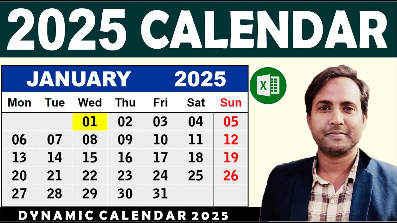Calendar 2025 In Excel Excel Me 2025 Ka Calendar Kaise Banaye