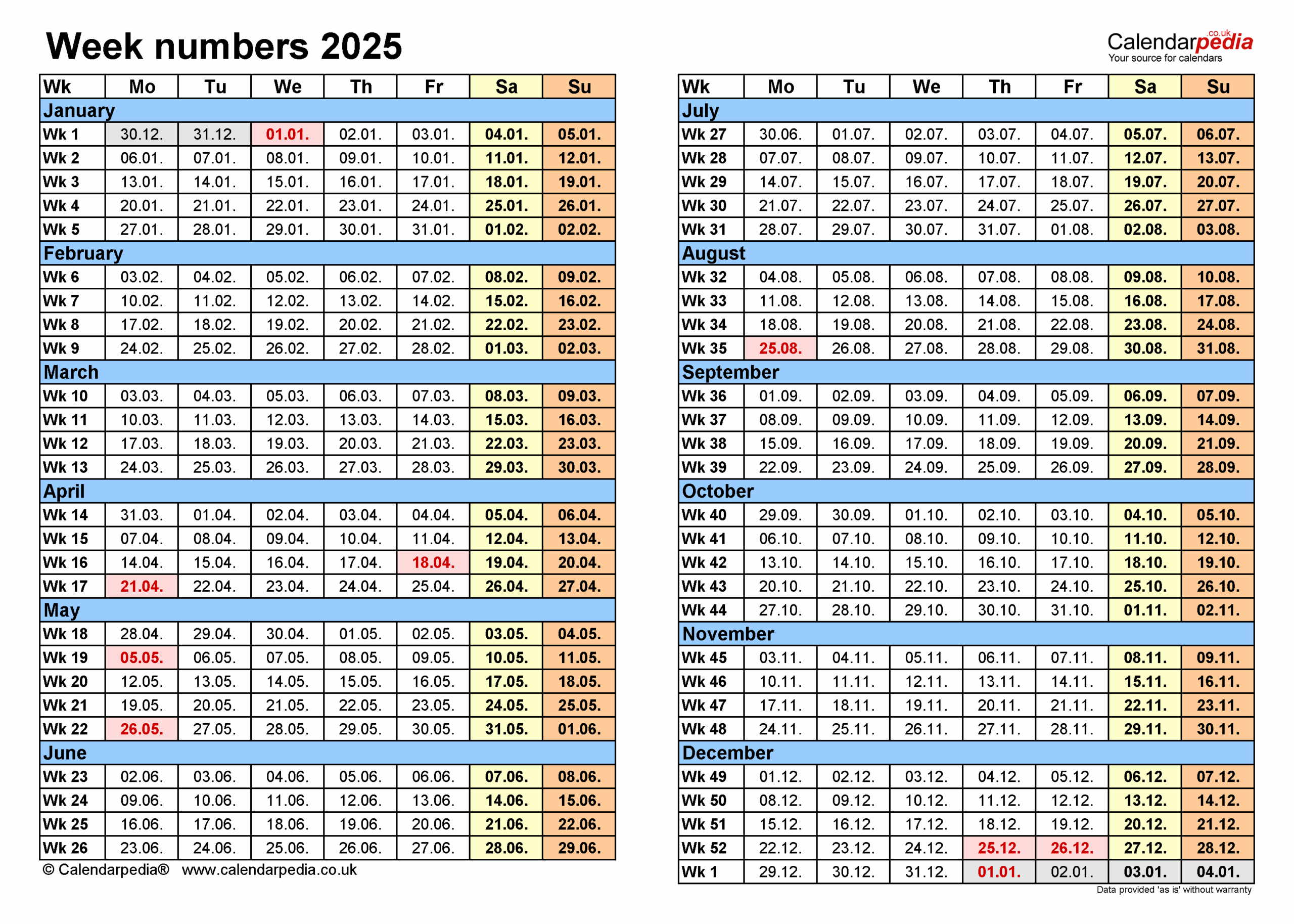 Calendar 2025 Weeks Numbered A Comprehensive Guide Michael I Scroggs