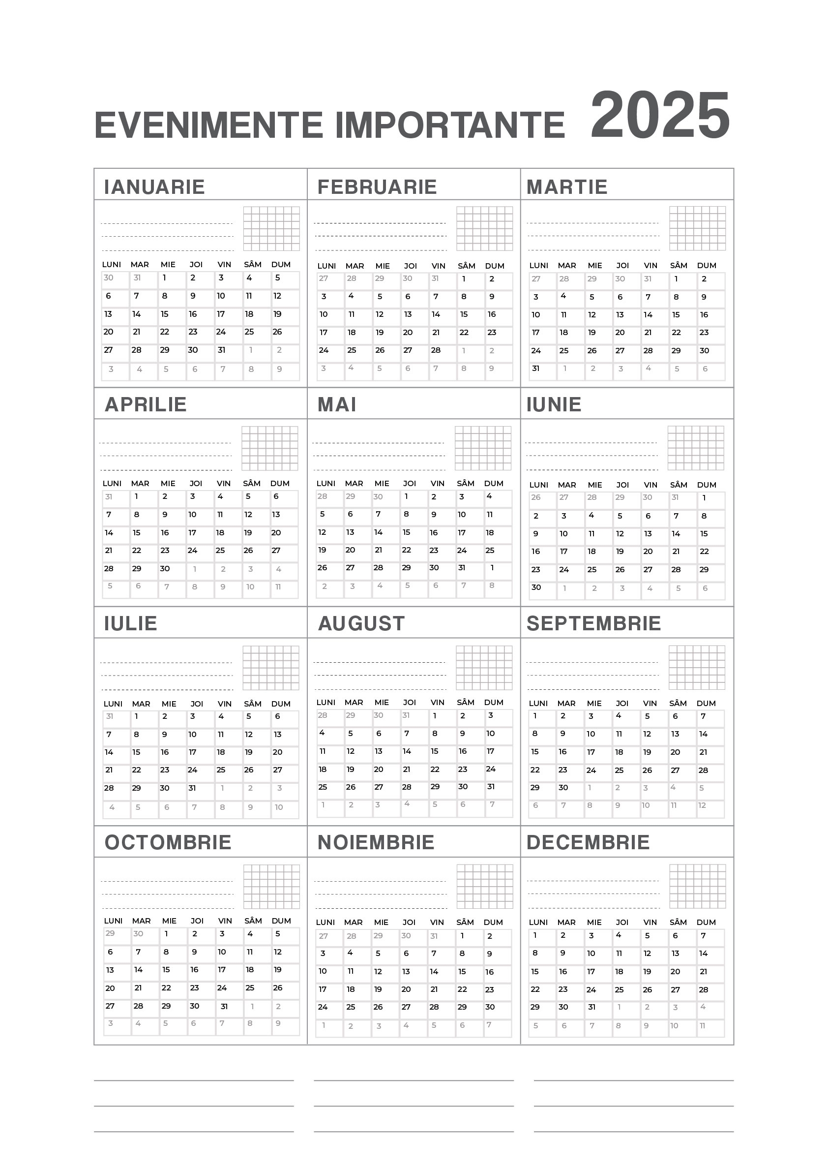 Calendar 2025 Zile Libere n 2025 Calendar Lunar