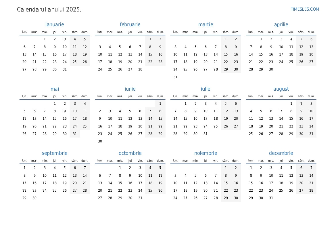 Calendar Cu Saptamani 2025 Excel Tedi Estrellita