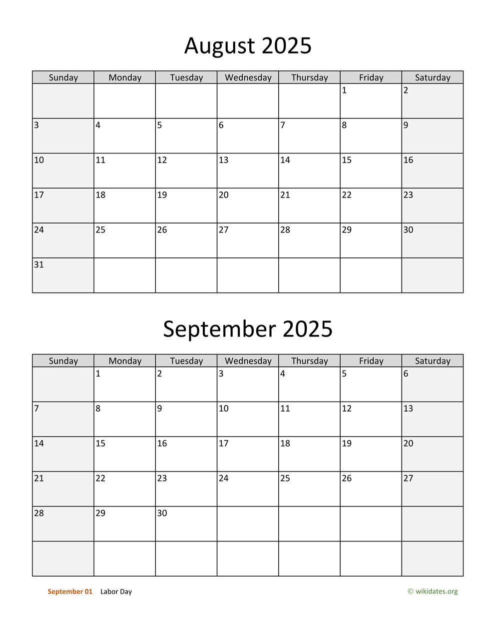 Calendar Of August 2025 With Notes Samuel Douglas