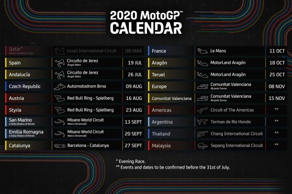 Calendario Motogp 2025 Actualizado Andreas R Rasmussen