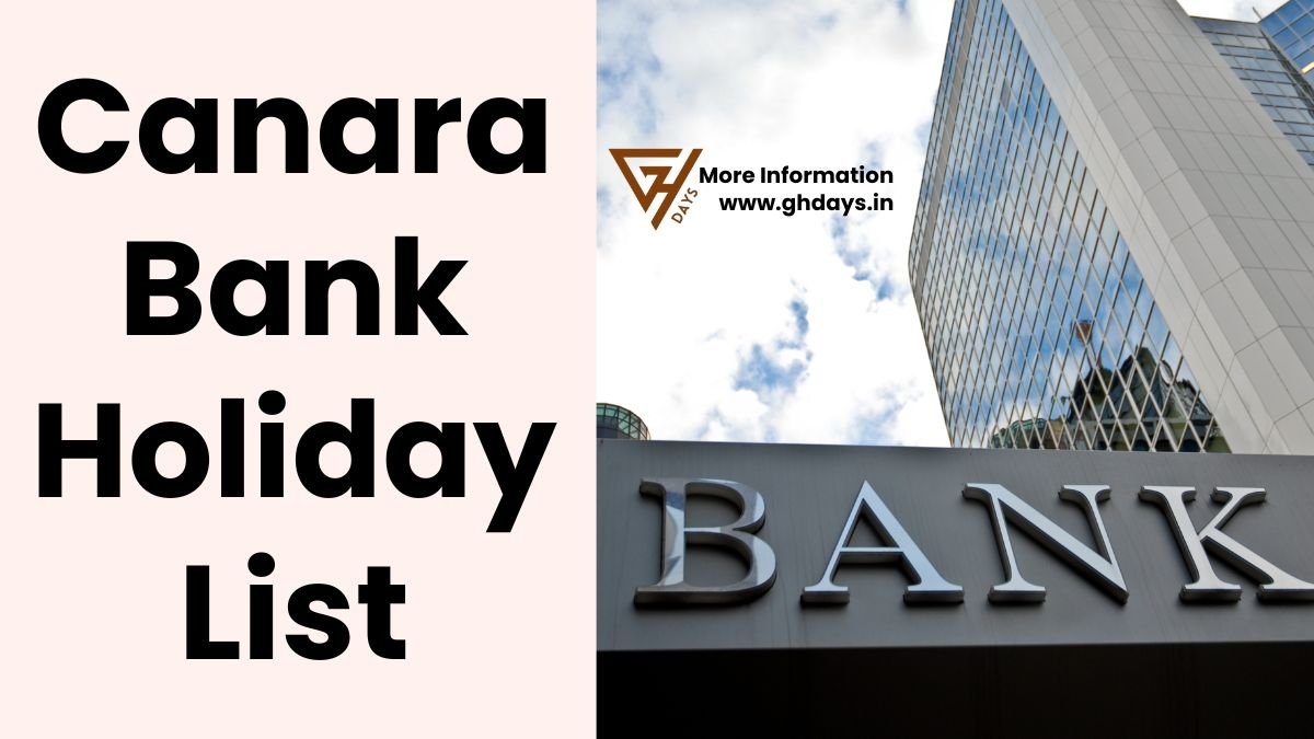 Canara Bank Holidays 2025 GHDays