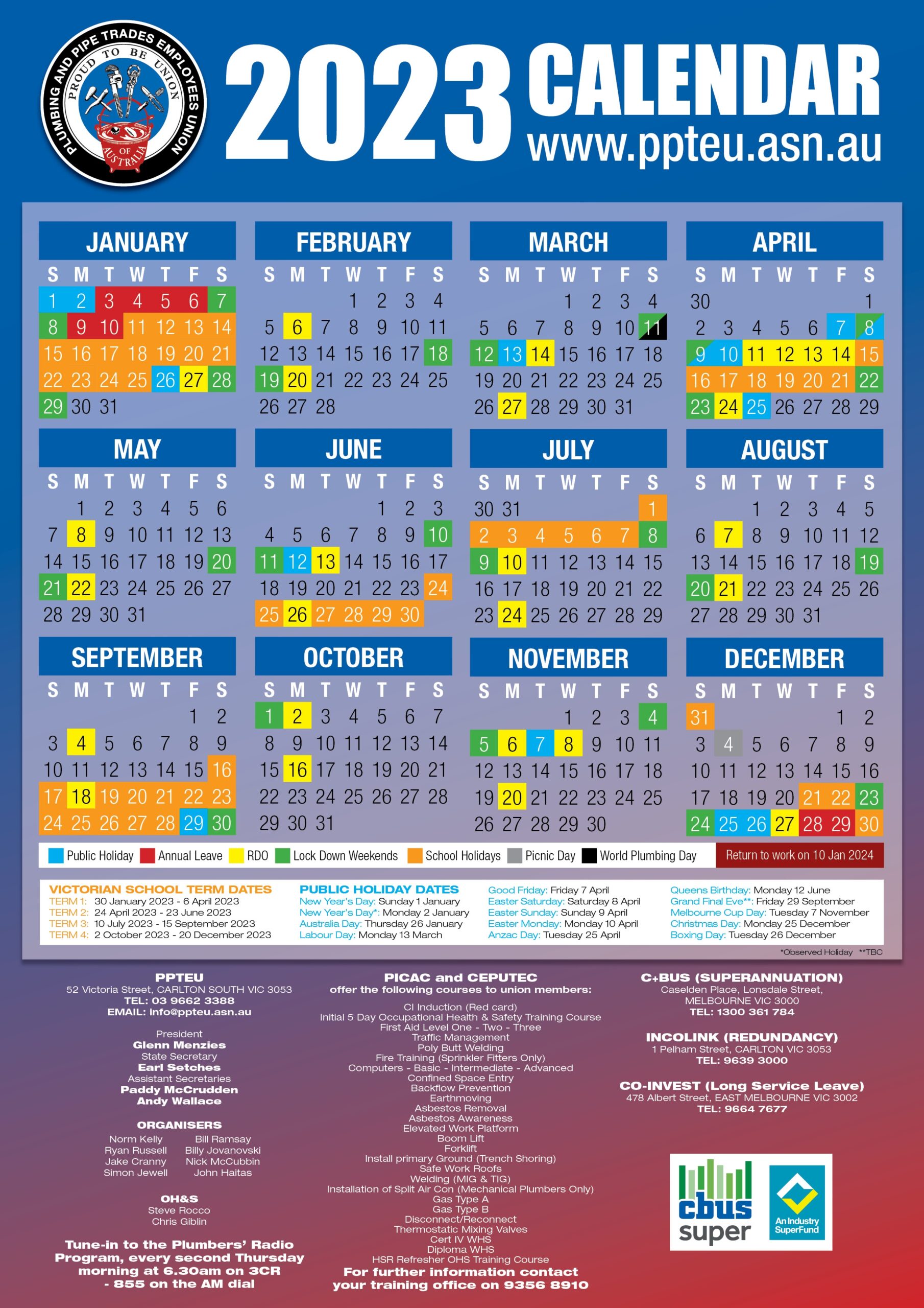 Cfmeu 2025 Rdo Calendar Nsw 2025 Kasper M Koch