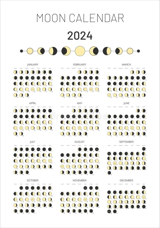Moon Date Calendar 2025
