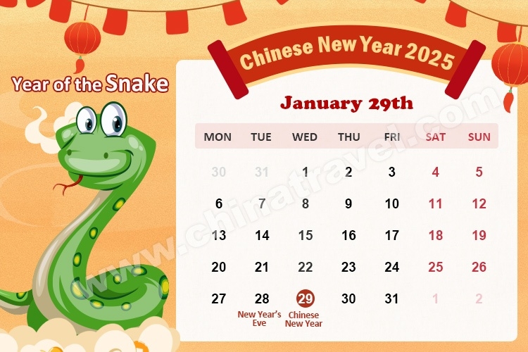 Chinese New Year 2025 China Calendar