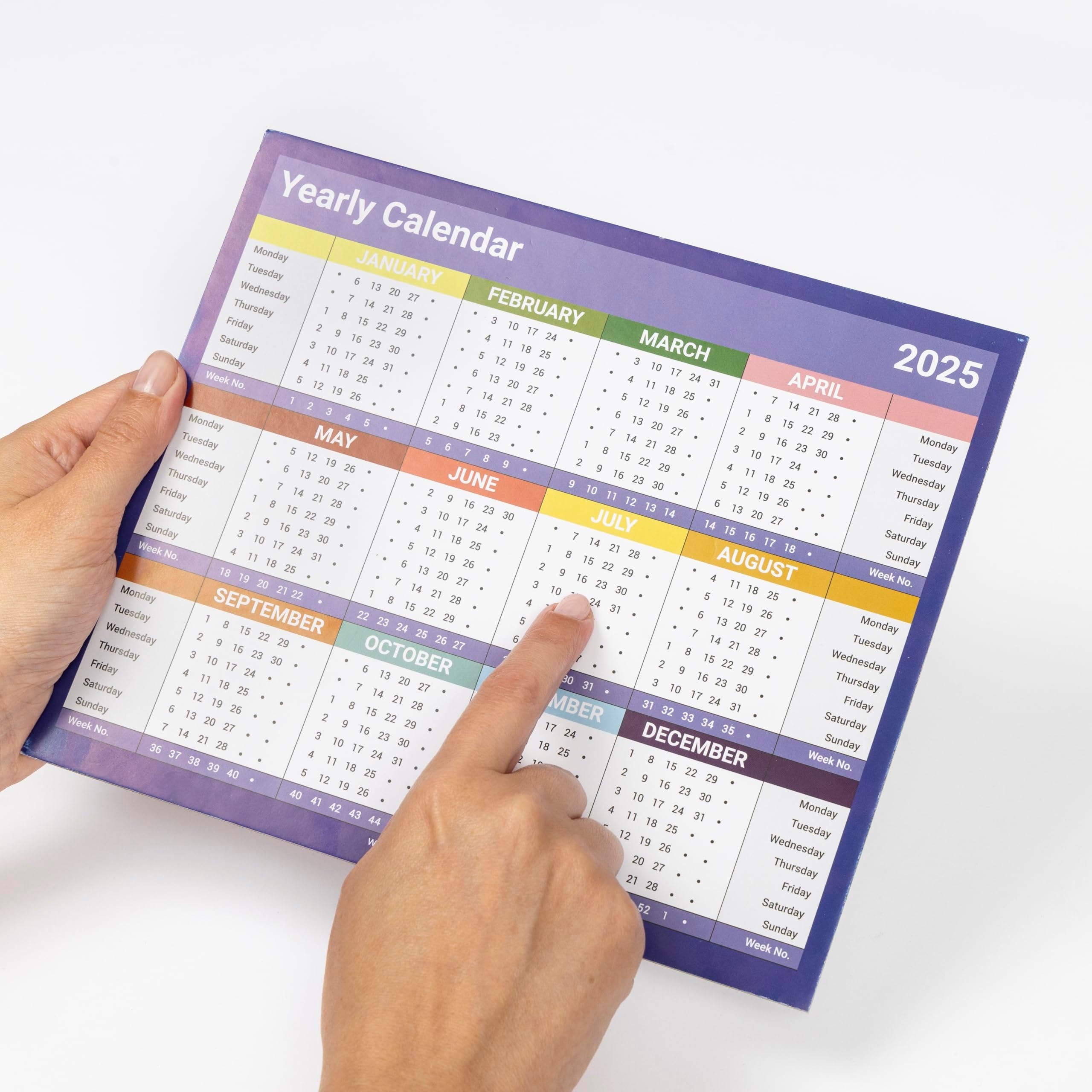 Collins Colplan 2025 A4 Yearly Desktop Calendar CDS1 25 Full Year 