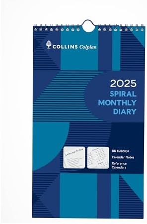 Collins Colplan 2025 A4 Yearly Desktop Calendar CDS1 25 Full Year