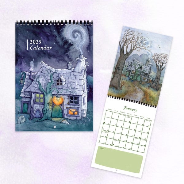 Cottagecore 2025 Calendar Etsy Canada