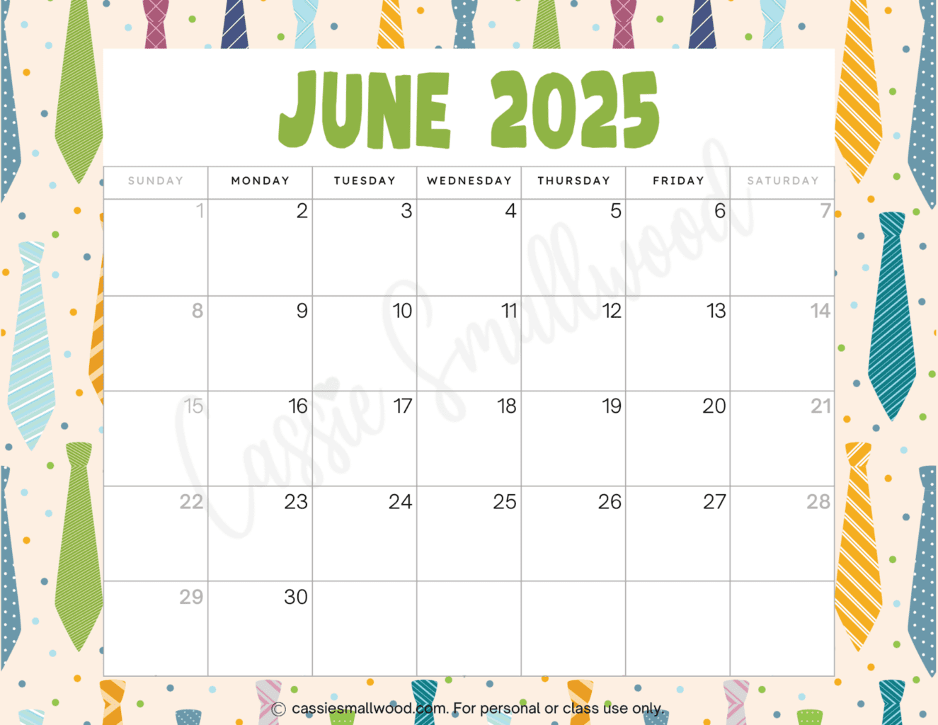 Cute 2025 Free Printable Monthly Calendars Cassie Smallwood