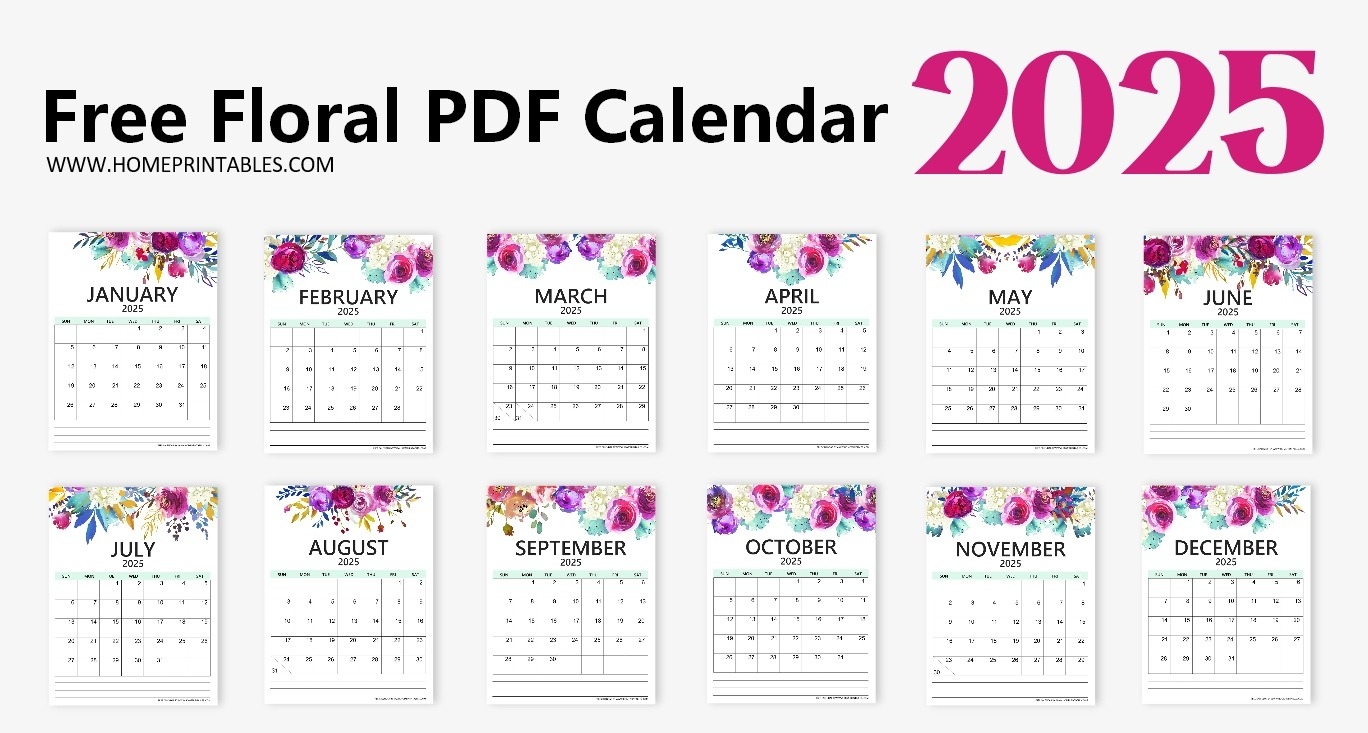 Cute Calendar Template 2025 Free Bessy Charita