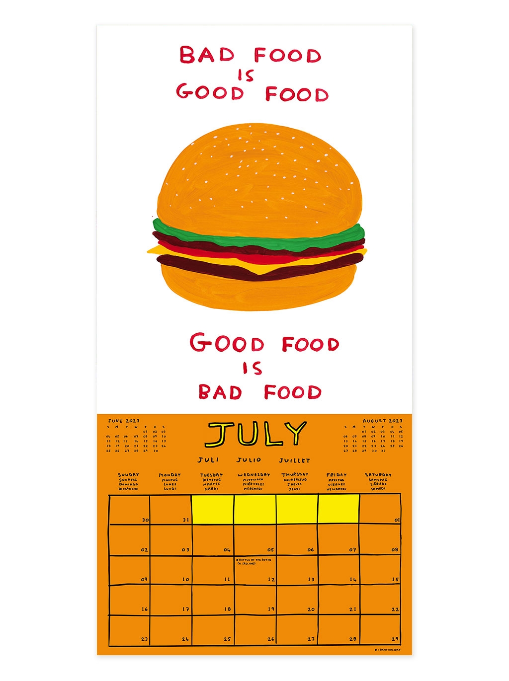David Shrigley 2025 Calendar Inga Ursala