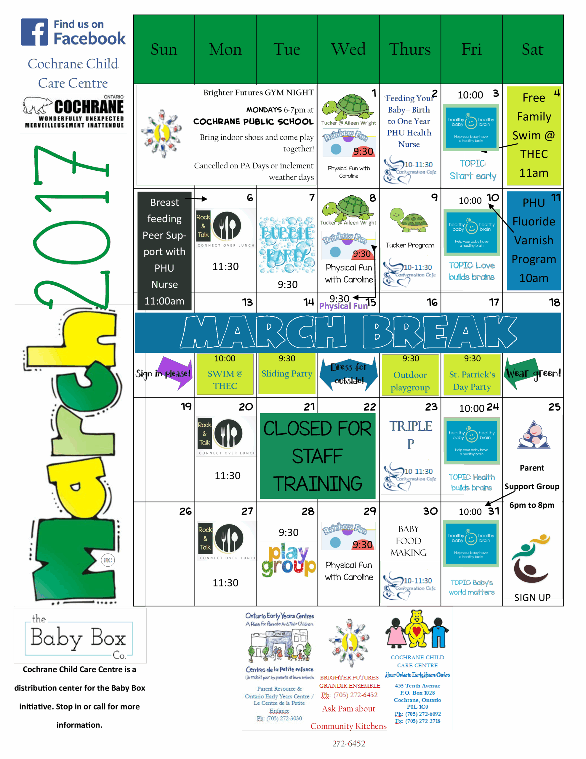 2025 Event Calendar Childcare