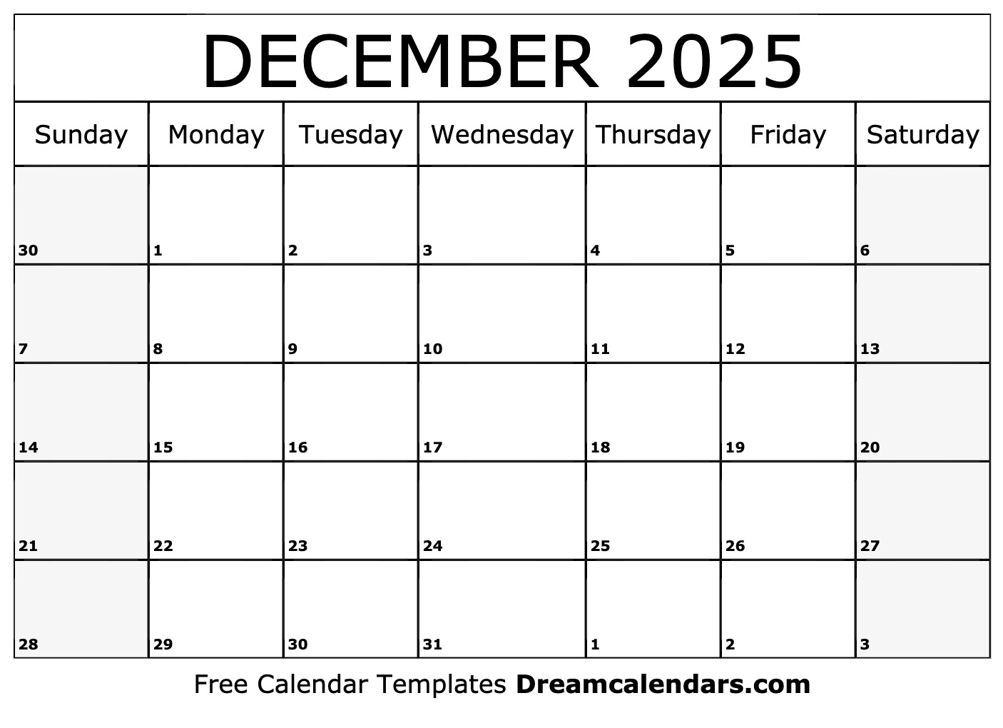 December 2025 And January 2025 Calendar Excel Free Joan R Gossage