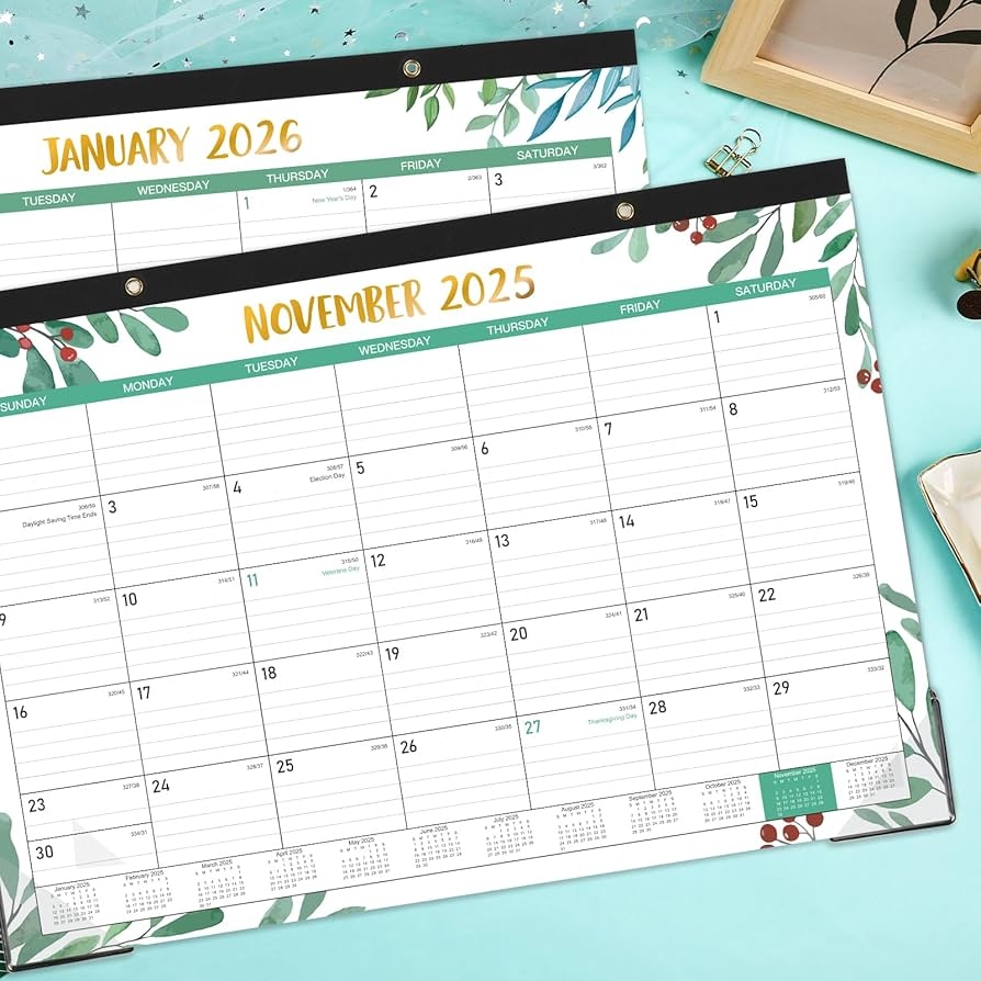 Desk Calendar 2024 2025 18 Months Desk Calendar 2024 2025 30 5 X 43 2 Cm July 2024 DEC 2025 Desk Calendar 2024 2025 Large Lined Blocks For Planning Amazon de Stationery Office Supplies