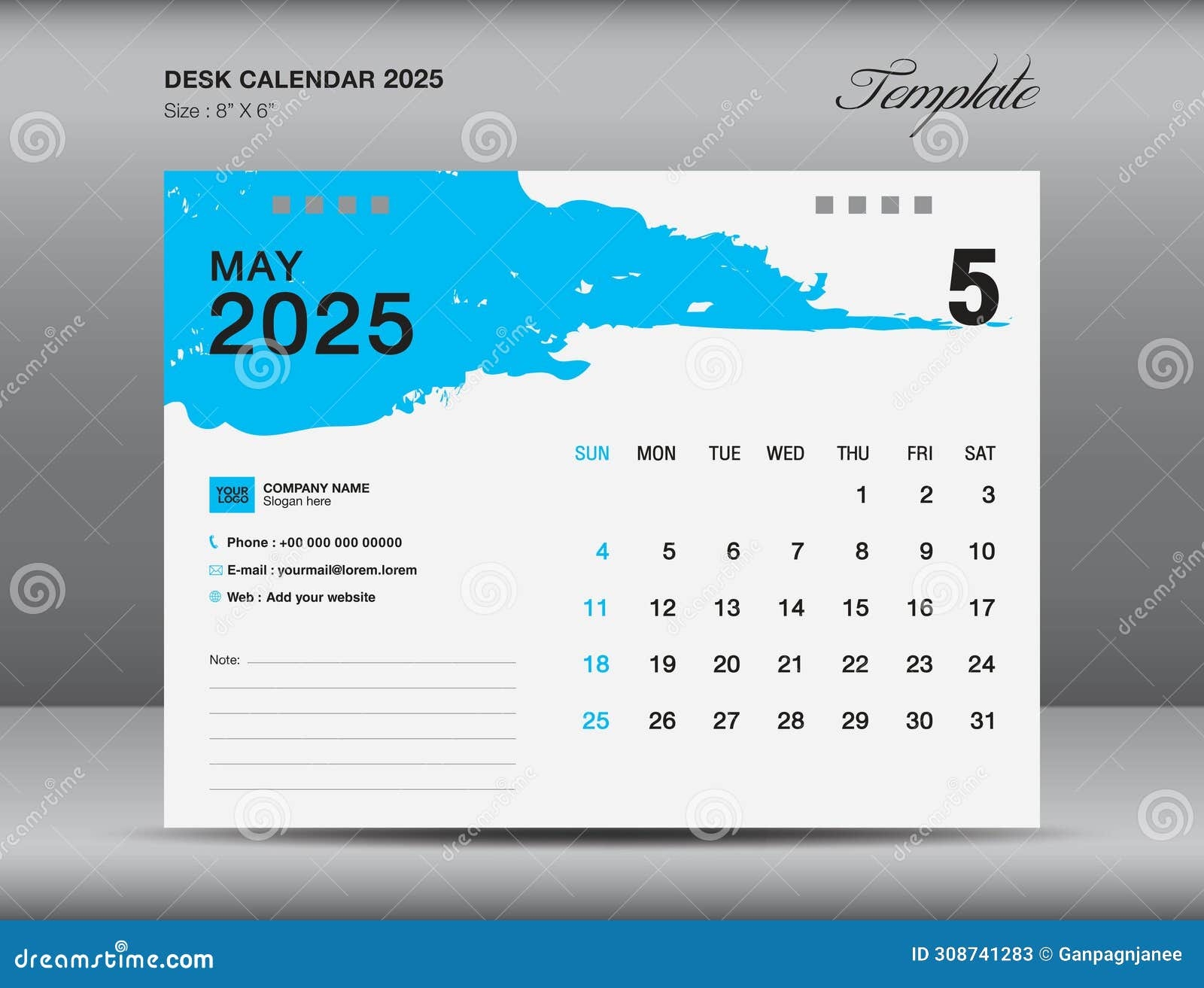 Desk Calender 2025 Design May 2025 Template Calendar 2025 Template Stock Vector Illustration Of Monday Calendar 308741283