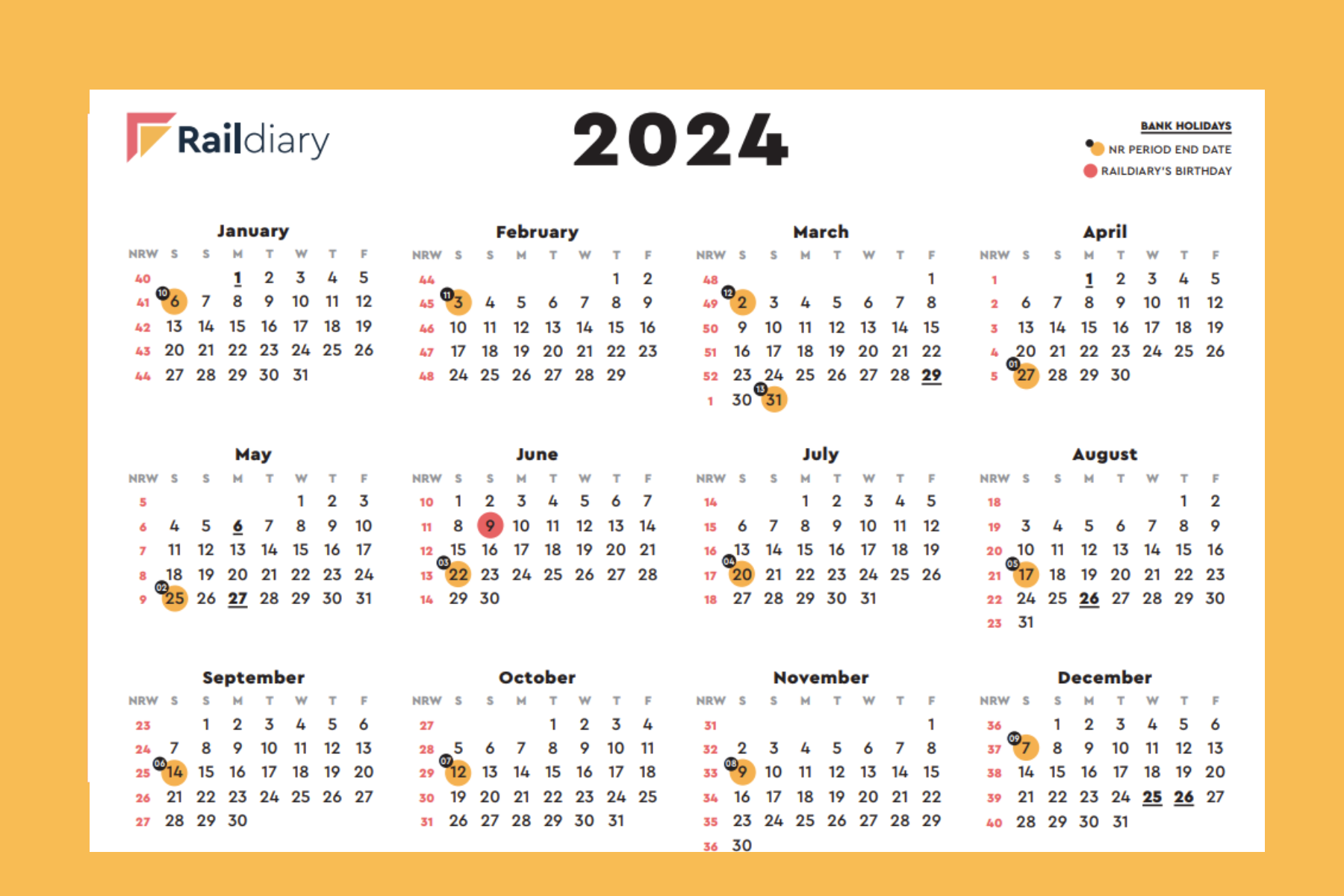 Diary Calendar 2025 Tessa Foster