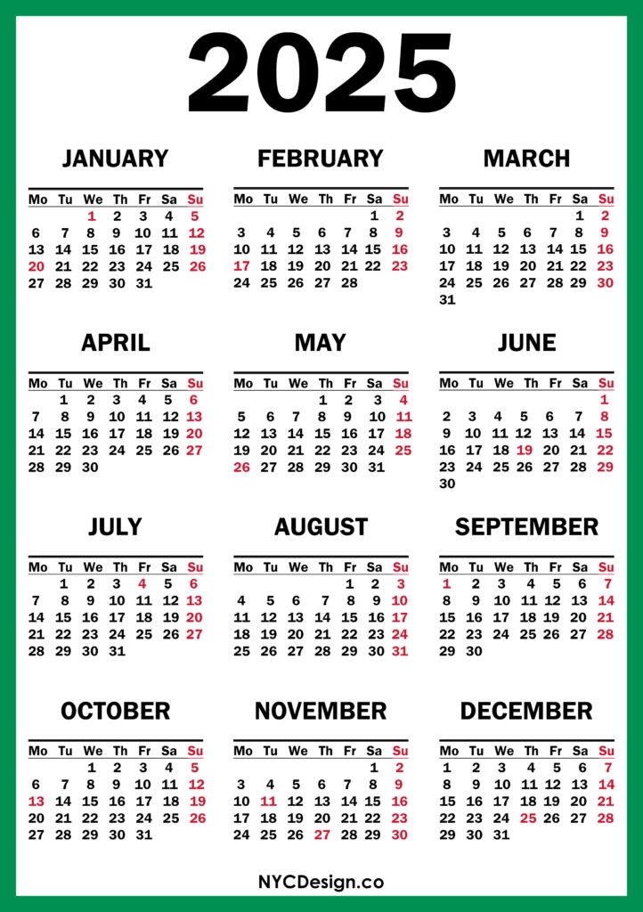 Editable 2025 And 2025 Calendar With Holidays Katrine M Hermansen