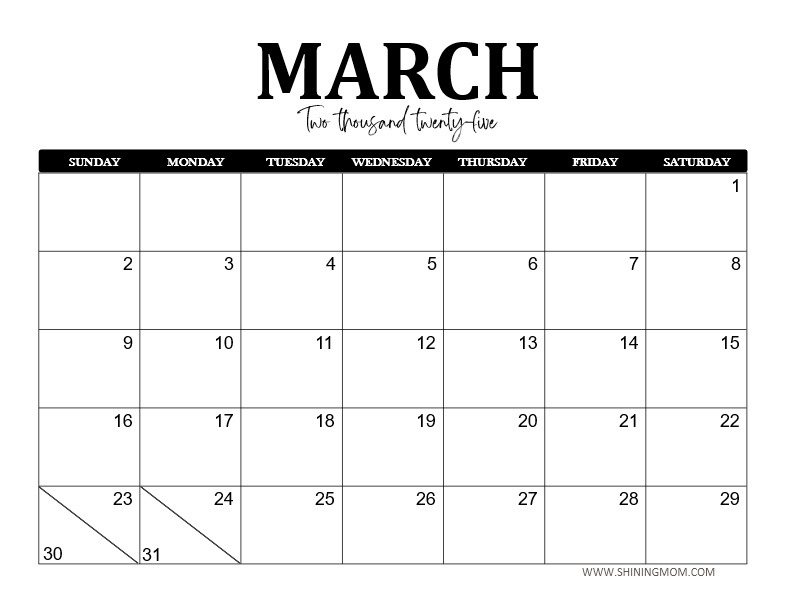 Editable Calendar 2025 Template In Word Best Free Download