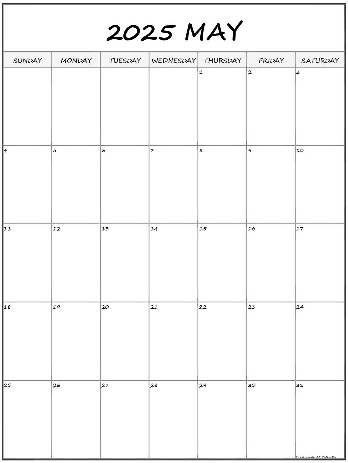 Editable May 2025 Calendar Calendar Samiya Noor