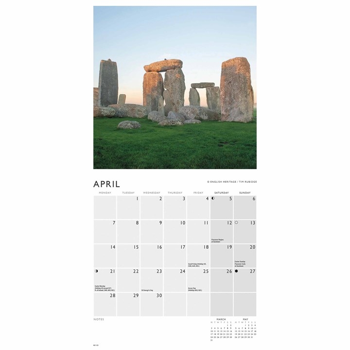 English Heritage Stonehenge Mini Calendar 2025 Carousel Calendars 250319