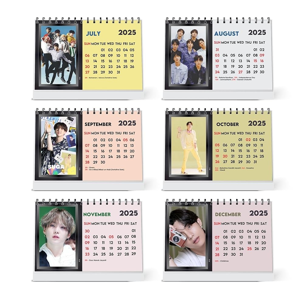 ESCAPER BTS Calendar 2025 Desk BTS Band Calendar 2025 BTS Desk