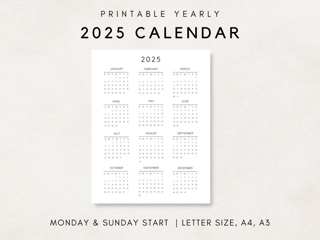 Etsy 2025 Calendar Colton Fletcher