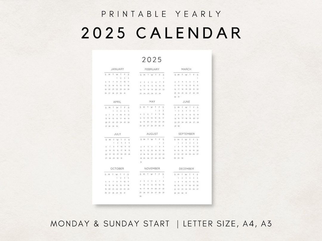 Etsy 2025 Calendar Colton Fletcher