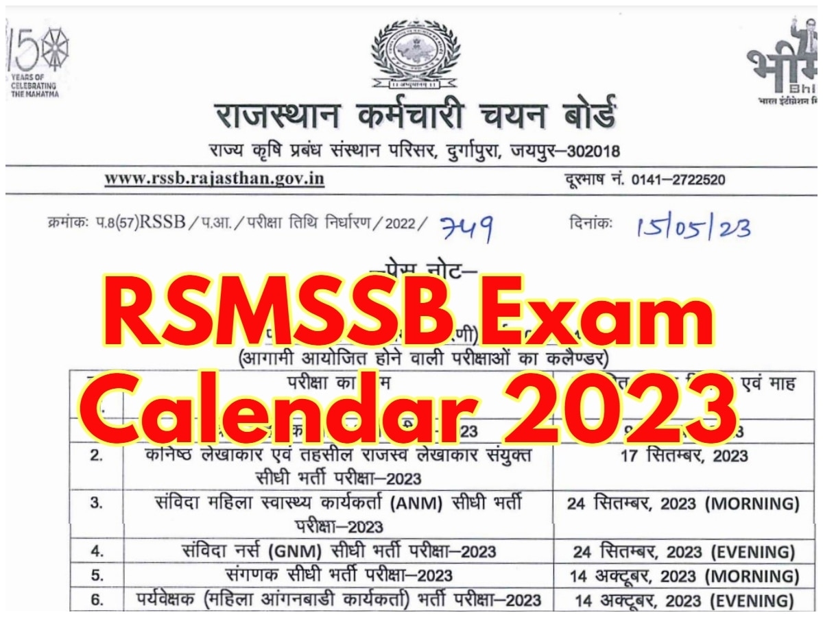 Exam Calendar 2025 Rajasthan Moira Tersina