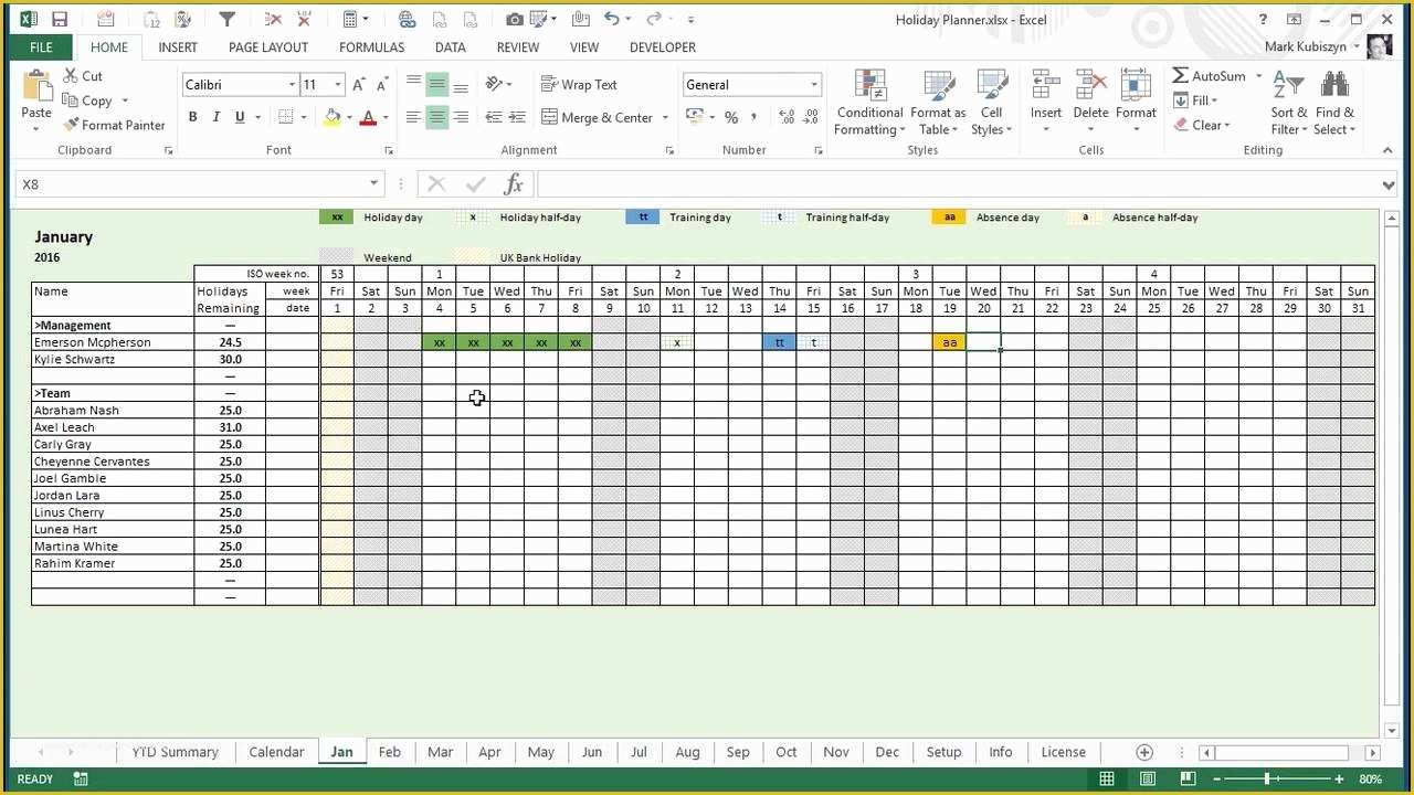 Excel Vacation Calendar 2025 Rita R Brooker