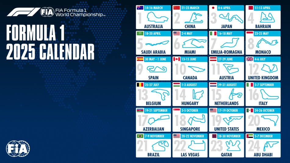 F1 2025 Schedule Calendar Release Date Wilma J Anderson