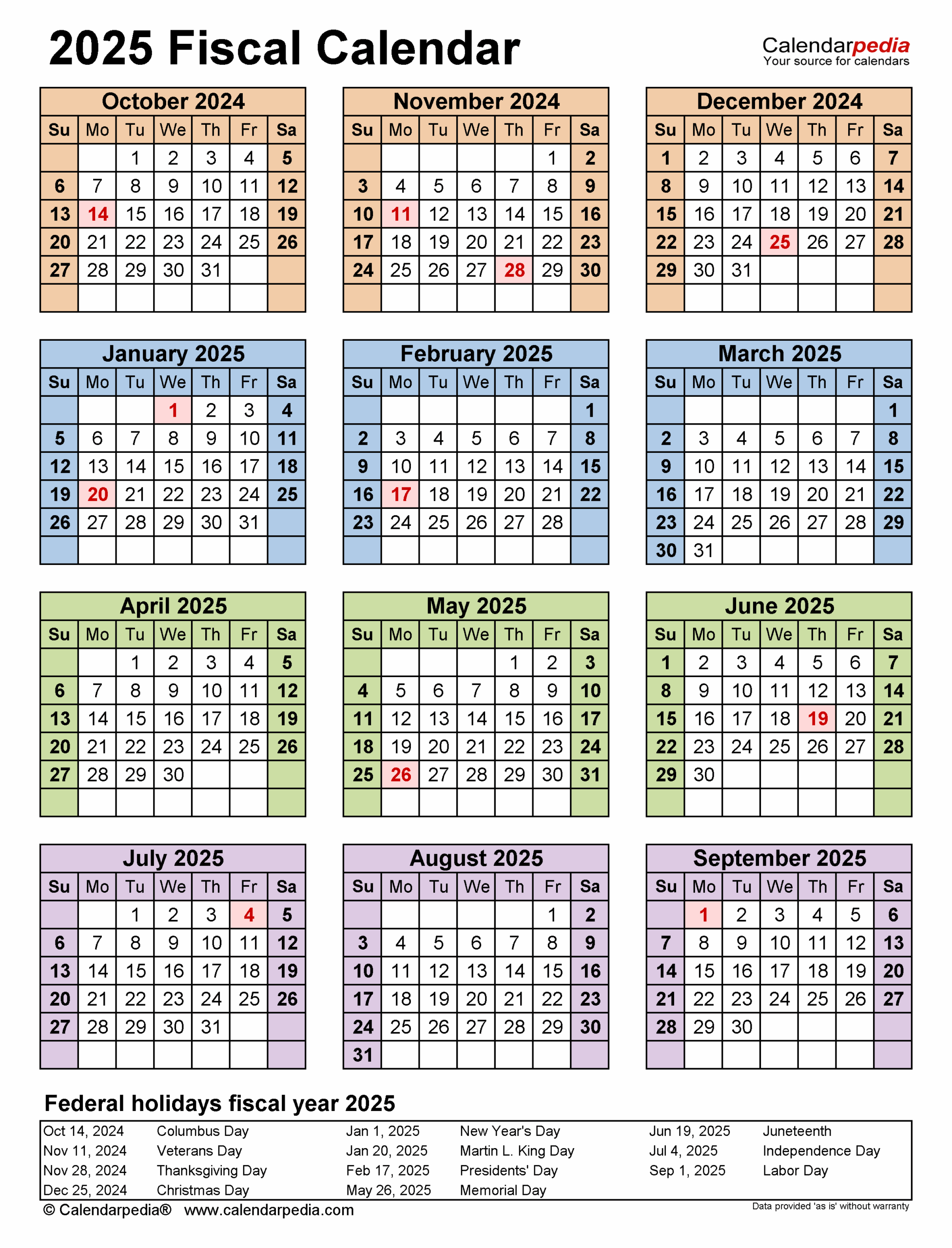 Fiscal Year Calendar 2025 26 Excel Template Dylan E Lockington